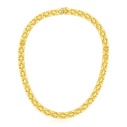 Bids.com 14k Yellow Gold Basket Weave Necklace Necklaces