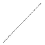 Bids.com 14k White Gold French Cable Chain Bracelet  (2.50 mm) Bracelets