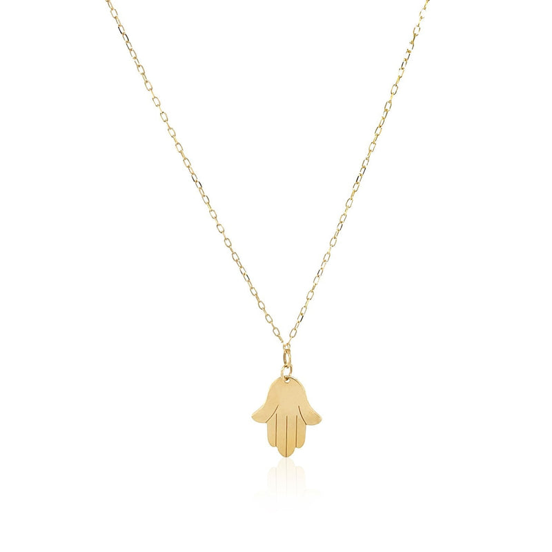 Bids.com 14K Yellow Gold Hand of Hamsa Necklace Necklaces
