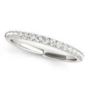 Bids.com 14k White Gold Diamond Scallop Setting Wedding Band (1/3 cttw) Rings