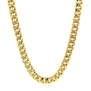 Bids.com 5.5mm 14k Yellow Gold Miami Cuban Semi Solid Chain Necklaces