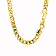 Bids.com 5.5mm 14k Yellow Gold Miami Cuban Semi Solid Chain Necklaces