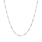 Bids.com 14k White Gold Singapore Chain 1.5mm Necklaces