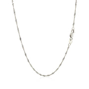Bids.com 14k White Gold Singapore Chain 1.5mm Necklaces