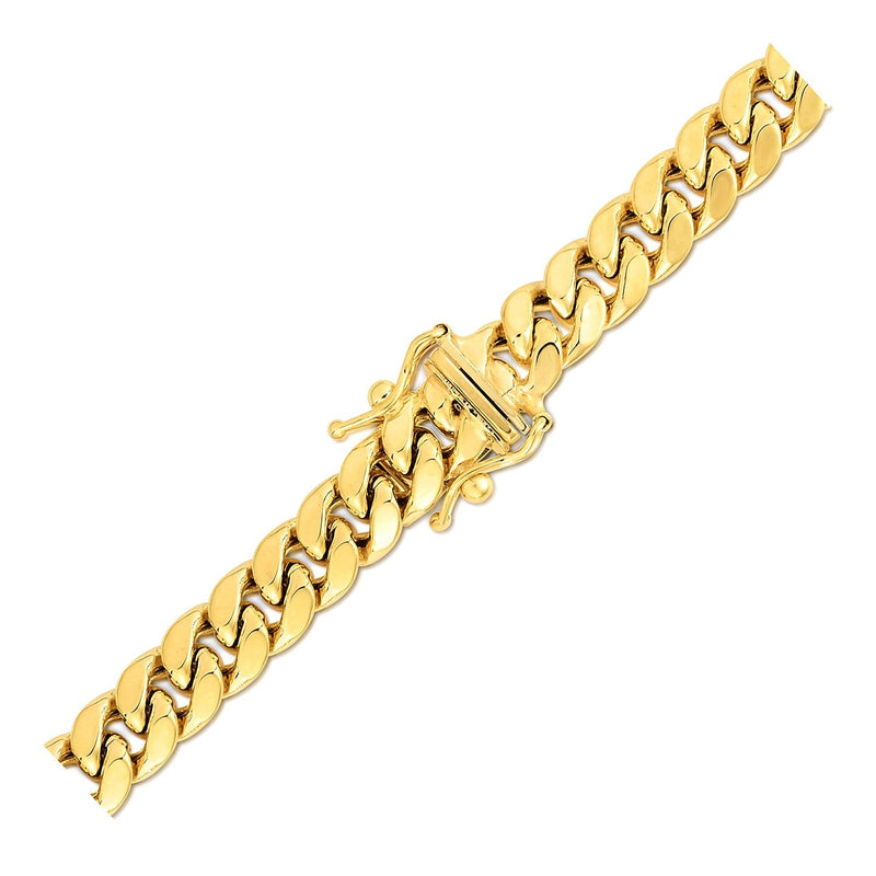Bids.com 6.9mm 14k Yellow Gold Semi Solid Miami Cuban Chain Necklaces