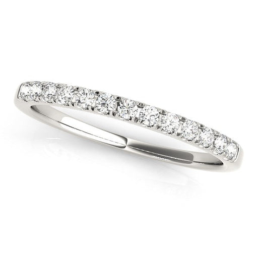 Bids.com 14k White Gold Timeless Diamond Wedding Ring (1/5 cttw) Rings