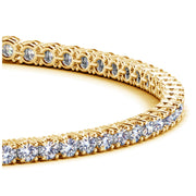 Bids.com Lab Grown Round Diamond Tennis Bracelet in 14k Yellow Gold (3 cctw F/G  VS2/SI1) Bracelets