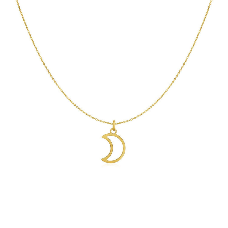 Bids.com 14k Yellow Gold Necklace with Moon Necklaces