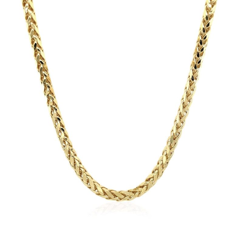 Bids.com 3.15mm 14k Yellow Gold Diamond Cut Round Franco Chain Necklaces
