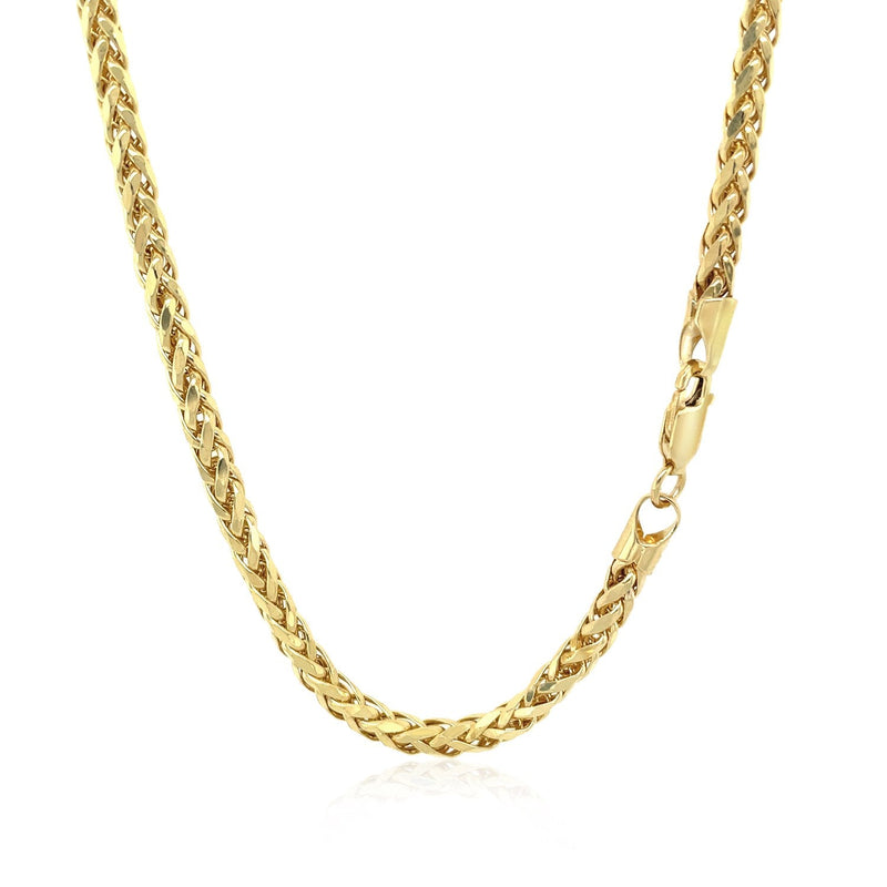 Bids.com 3.15mm 14k Yellow Gold Diamond Cut Round Franco Chain Necklaces