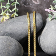 Bids.com 3.15mm 14k Yellow Gold Diamond Cut Round Franco Chain Necklaces