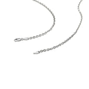Bids.com 14k White Gold Diamond Cut Cable Link Chain (2.60 mm) Necklaces