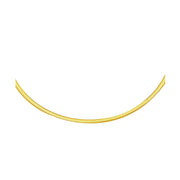 Bids.com 2.5mm 14k Two Tone Gold Reversible Omega Necklace Necklaces