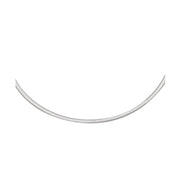 Bids.com 2.5mm 14k Two Tone Gold Reversible Omega Necklace Necklaces
