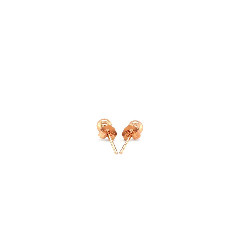 Bids.com 14k Rose Gold Ball Style Stud Earrings (4.0 mm) Earrings