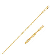 Bids.com 14k Yellow Gold Singapore Chain 1.5mm Necklaces