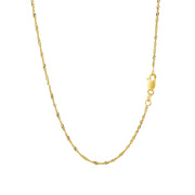 Bids.com 14k Yellow Gold Singapore Chain 1.5mm Necklaces