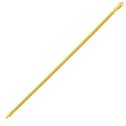 Bids.com Fine Wheat Chain Bracelet in 10k Yellow Gold Bracelets