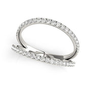 Bids.com 14k White Gold Diamond Split Band Ring (1/4 cttw) Rings
