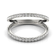 Bids.com 14k White Gold Diamond Split Band Ring (1/4 cttw) Rings