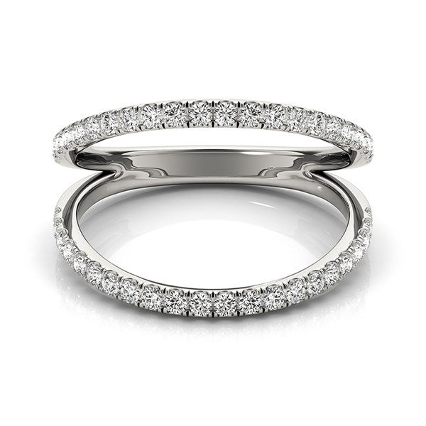 Bids.com 14k White Gold Diamond Split Band Ring (1/4 cttw) Rings