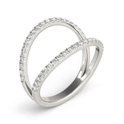 Bids.com 14k White Gold Diamond Split Band Ring (1/4 cttw) Rings