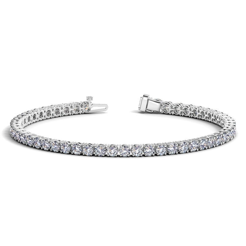 Bids.com Lab Grown Round Diamond Tennis Bracelet in 14k White Gold (6 cctw F/G  VS2/SI1) Bracelets