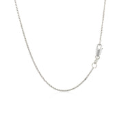 Bids.com 14k White Gold Diamond Cut Rolo Chain 1.1mm Necklaces