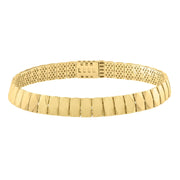 Bids.com 14k Yellow Gold Diamond Shaped Tile Length Bracelet (7.10 mm) Bracelets