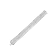 Bids.com 14k White Gold Bold Diamante Flex Bracelet (17.10 mm) Bracelets