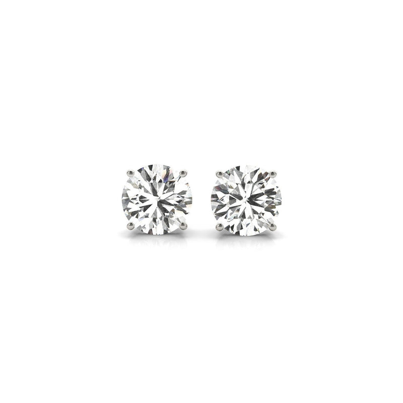 Bids.com 2 cttw Certified IGI Lab Grown Round Diamond Stud Earrings 14k White Gold (G/VS2) Earrings