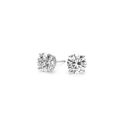 Bids.com 2 cttw Certified IGI Lab Grown Round Diamond Stud Earrings 14k White Gold (G/VS2) Earrings