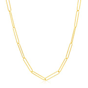 Bids.com 14k Yellow Gold Wire Paperclip Chain (2.7mm) Necklaces