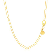 Bids.com 14k Yellow Gold Wire Paperclip Chain (2.7mm) Necklaces