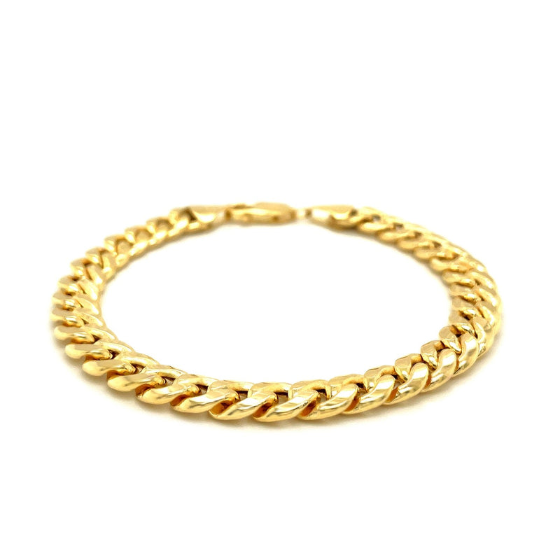 Bids.com 7.8mm 14k Yellow Gold Miami Cuban Semi Solid Bracelet Bracelets