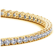 Bids.com Lab Grown Round Diamond Tennis Bracelet in 14k Yellow Gold (4 cctw F/G  VS2/SI1) Bracelets