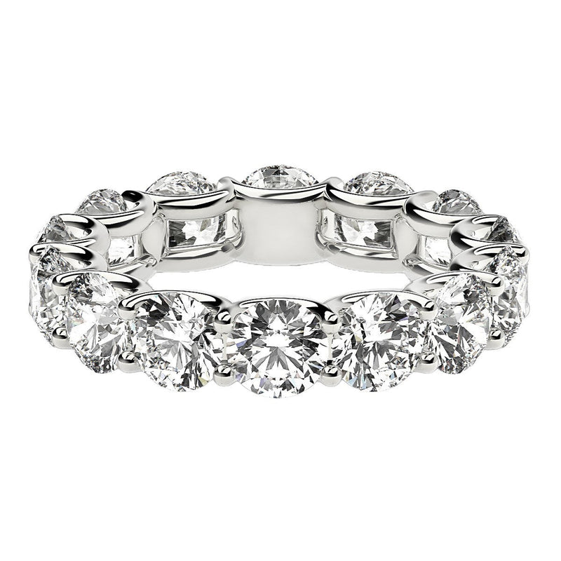 Bids.com Round Cut Lab Grown Diamond Eternity Ring in 14k White Gold (6 cttw FG/VS2) Rings