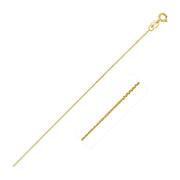 Bids.com 14k Yellow Gold Diamond Cut Cable Link Chain 0.8mm Necklaces