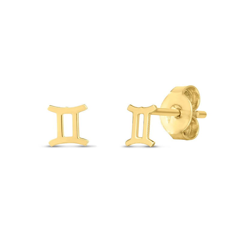 Bids.com 14K Yellow Gold Gemini Stud Earrings Earrings