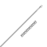 Bids.com 14K White Gold Gourmette Chain (2.80 mm) Necklaces