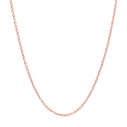 Bids.com 14k Rose Gold Round Cable Link Chain (1.25 mm) Necklaces