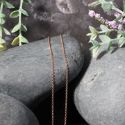 Bids.com 14k Rose Gold Round Cable Link Chain (1.25 mm) Necklaces