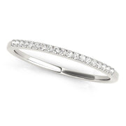 Bids.com 14k White Gold Round Thin Diamond Wedding Band (1/4 cttw) Rings