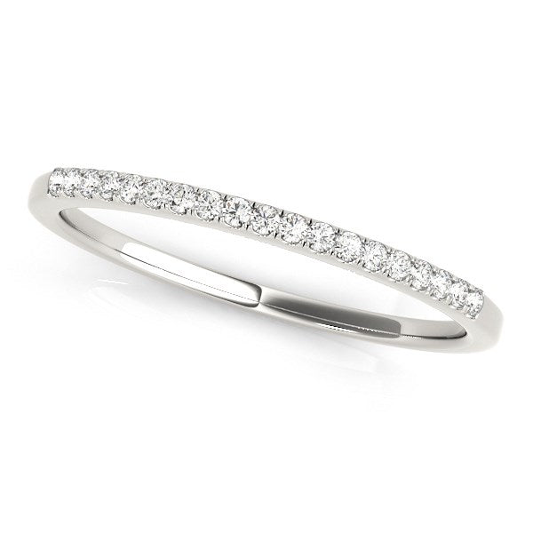 Bids.com 14k White Gold Round Thin Diamond Wedding Band (1/4 cttw) Rings