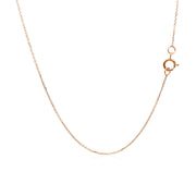 Bids.com 14k Rose Gold Diamond Cut Cable Link Chain 0.7mm Necklaces