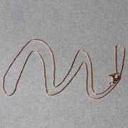 Bids.com 14k Rose Gold Diamond Cut Cable Link Chain 0.7mm Necklaces