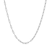 Bids.com 14K White Gold Fine Paperclip Chain (1.5mm) Necklaces