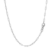 Bids.com 14K White Gold Fine Paperclip Chain (1.5mm) Necklaces