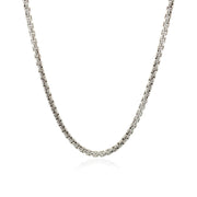 Bids.com 2.2mm Sterling Silver Rhodium Plated Round Box Chain Necklaces