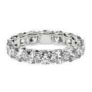 Bids.com Round Cut Lab Grown Diamond Eternity Ring in 14k White Gold (4 cttw FG/VS2) Rings